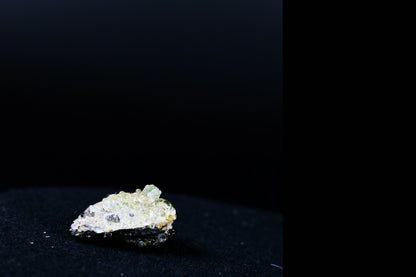 Fluorescent Hyalite Opal with Smoky Quartz, Black Tourmaline - Mineral from Erongo Mountains Namibia, 4 grams