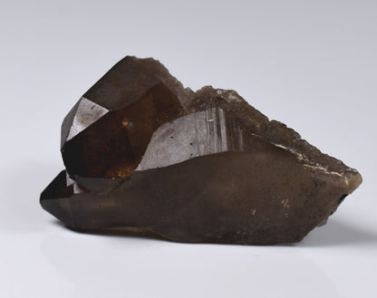 Fluorescent Hyalite Opal with Smoky Quartz - Mineral from Erongo Mountains Namibia, 26 grams