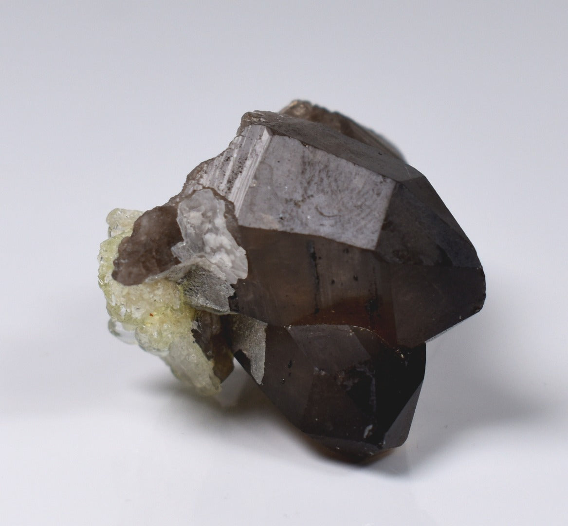 Fluorescent Hyalite Opal with Smoky Quartz - Mineral from Erongo Mountains Namibia, 26 grams