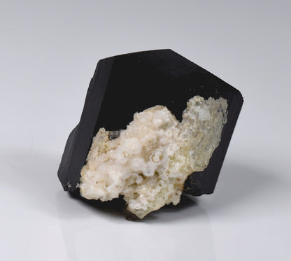 Fluorescent Hyalite Opal with Smoky Quartz, Black Tourmaline - Mineral from Erongo Mountains Namibia, 66 grams