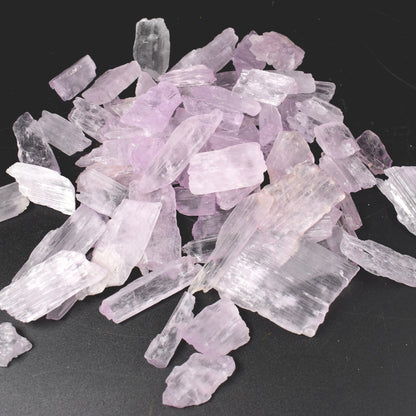 Raw Kunzite Spodumene Crystals - Pink Gemstone from Pakistan - 1 PC - 4 Sizes
