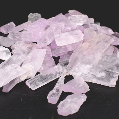 Raw Kunzite Spodumene Crystals - Pink Gemstone from Pakistan - 1 PC - 4 Sizes