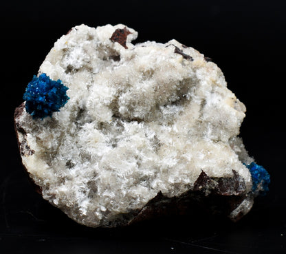 Rare Cavansite Cluster with Stilbite On Matrix from Wagholi, Pune, India - 169 grams