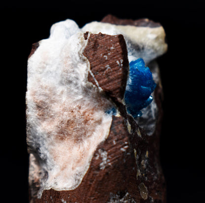 Rare Cavansite Cluster with Stilbite & Mordenite On Matrix from Wagholi, Pune, India - 57 grams