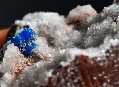 Rare Pentagonite Cluster with Stilbite On Matrix from Wagholi, Pune, India - 106 grams