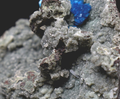 Rare Cavansite Cluster with Stilbite & Heulandite On Matrix from Wagholi, Pune, India - 175 grams