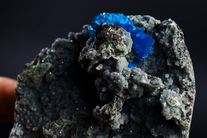 Rare Cavansite Cluster with Stilbite & Heulandite On Matrix from Wagholi, Pune, India - 175 grams