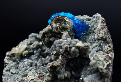 Rare Cavansite Cluster with Stilbite & Heulandite On Matrix from Wagholi, Pune, India - 175 grams