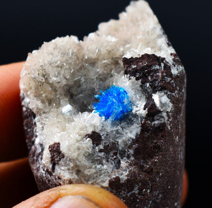 Rare Pentagonite Cluster with Stilbite On Matrix from Wagholi, Pune, India - 32 grams