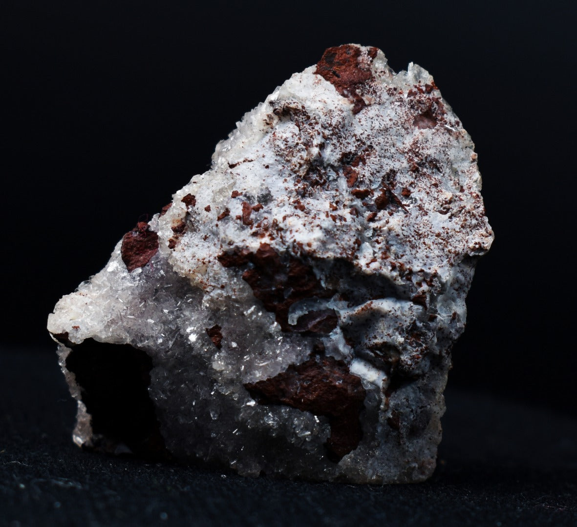 Rare Cavansite Cluster with Stilbite On Matrix from Wagholi, Pune, India - 18 grams