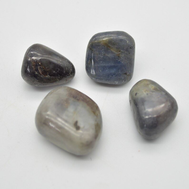Iolite Tumbled Pebble Stones - 4 Count #01