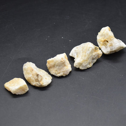Honey & Cream Azeztulite Azozeo Raw Quartz Crystal - 5 Sizes - 1 Count