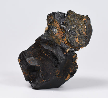 Lustrous Black Tourmaline On Feldspar - Raw Schorl Crystal Cluster - Natural Mineral Specimen - 101 Grams - Crystal Decor