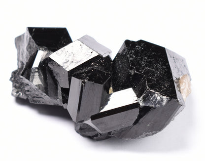 Lustrous Black Tourmaline - Raw Schorl Crystal Cluster - Natural Mineral Specimen - 90 Grams - Crystal Decor