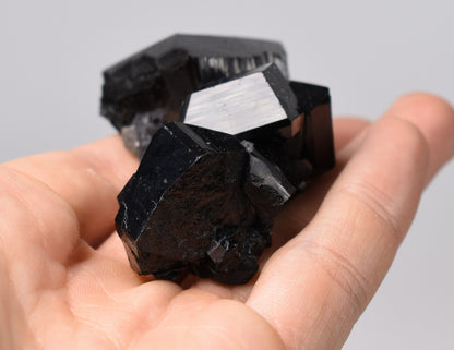 Lustrous Black Tourmaline - Raw Schorl Crystal Cluster - Natural Mineral Specimen - 90 Grams - Crystal Decor