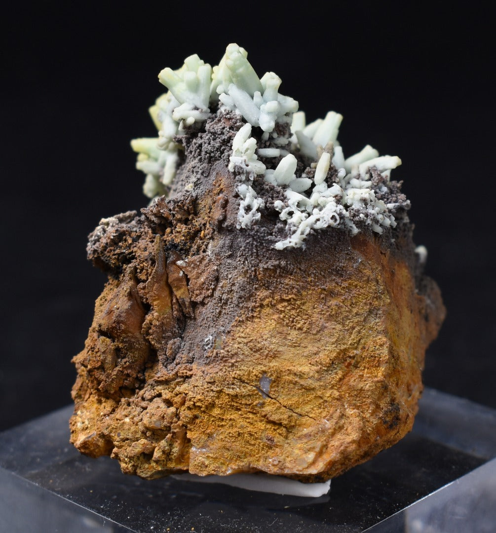 Rare Plumbogummite Cluster - Daoping Mine, China, Blue-Green Pseudomorphs after Pyromorphite - 70 grams