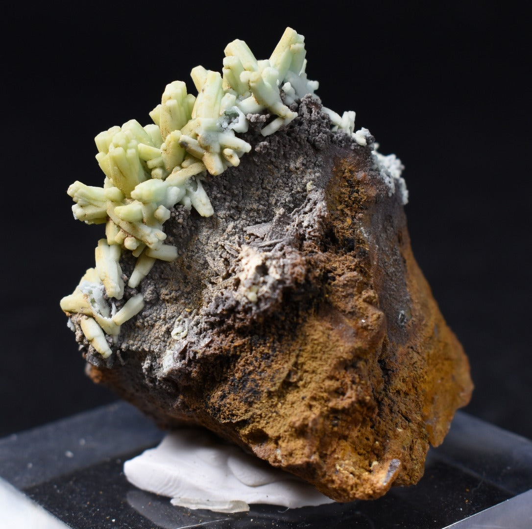 Rare Plumbogummite Cluster - Daoping Mine, China, Blue-Green Pseudomorphs after Pyromorphite - 70 grams