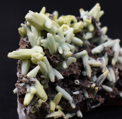 Rare Plumbogummite Cluster - Daoping Mine, China, Blue-Green Pseudomorphs after Pyromorphite - 40 grams