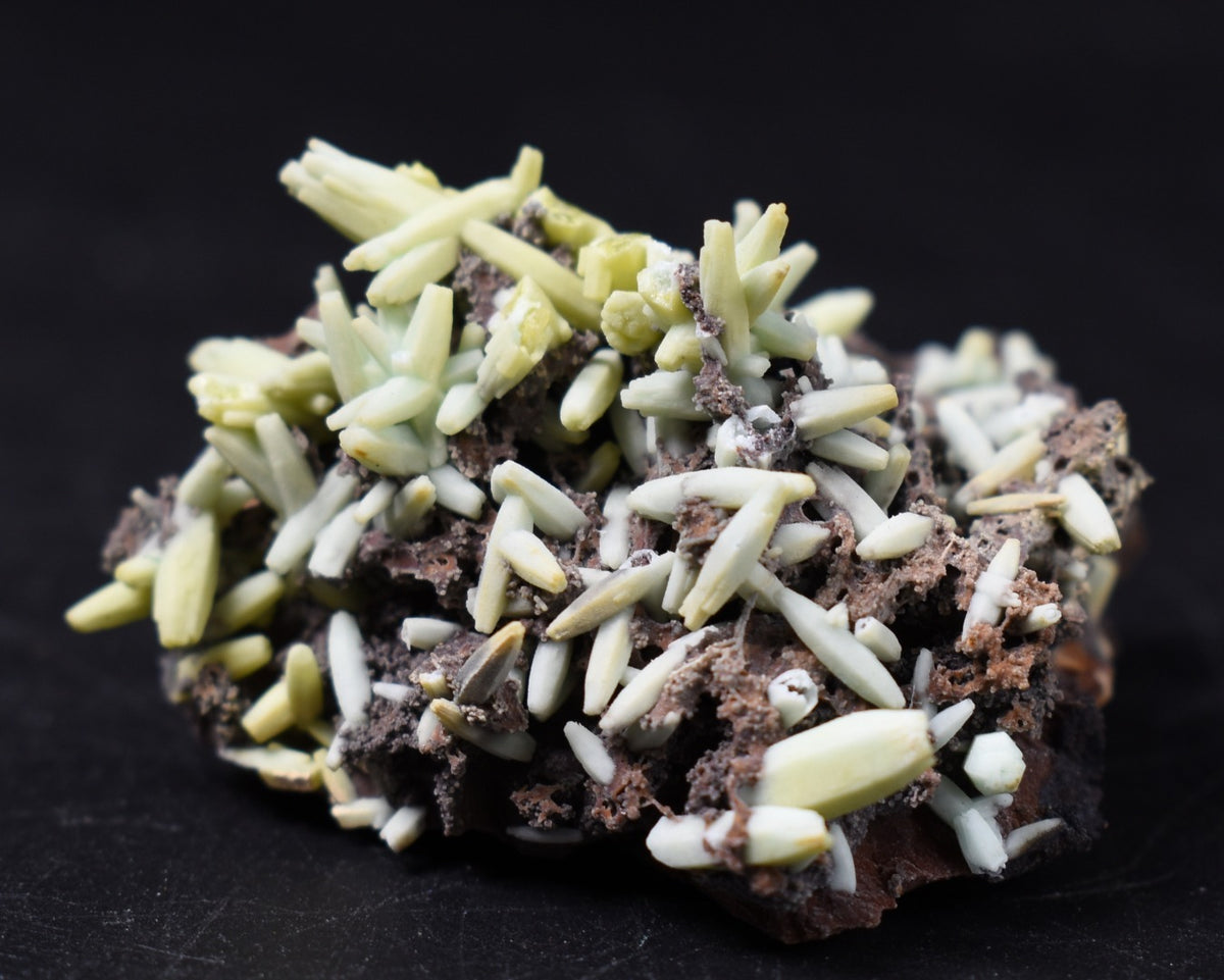 Rare Plumbogummite Cluster - Daoping Mine, China, Blue-Green Pseudomorphs after Pyromorphite - 40 grams