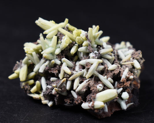 Rare Plumbogummite Cluster - Daoping Mine, China, Blue-Green Pseudomorphs after Pyromorphite - 40 grams