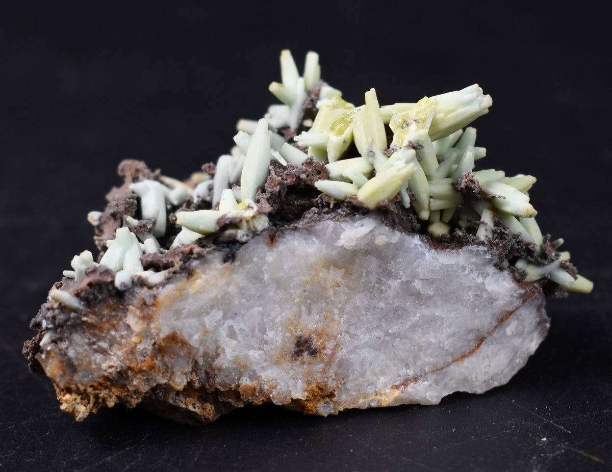 Rare Plumbogummite Cluster - Daoping Mine, China, Blue-Green Pseudomorphs after Pyromorphite - 40 grams