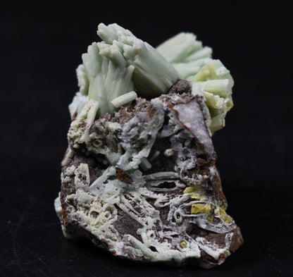 Rare Plumbogummite Cluster - Daoping Mine, China, Blue-Green Pseudomorphs after Pyromorphite - 39 grams
