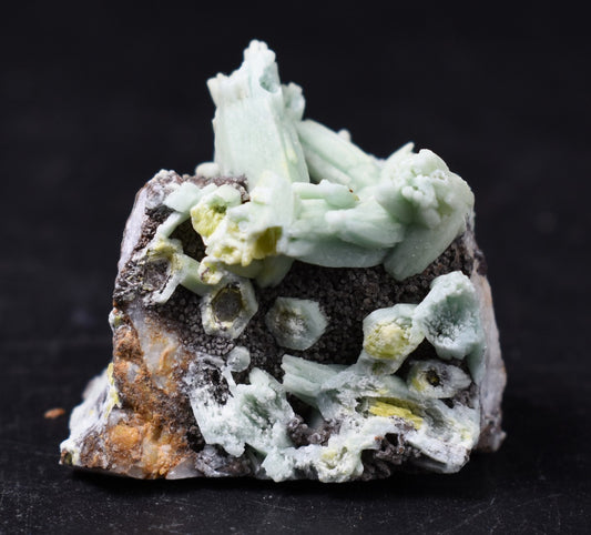 Rare Plumbogummite Cluster - Daoping Mine, China, Blue-Green Pseudomorphs after Pyromorphite - 39 grams
