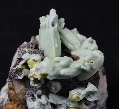 Rare Plumbogummite Cluster - Daoping Mine, China, Blue-Green Pseudomorphs after Pyromorphite - 39 grams