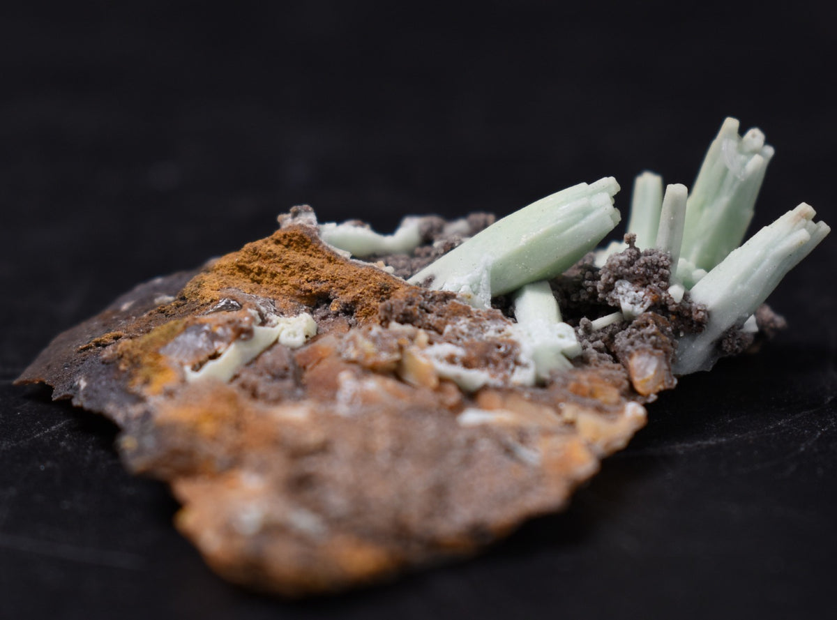 Rare Plumbogummite Cluster - Daoping Mine, China, Blue-Green Pseudomorphs after Pyromorphite - 12 grams