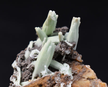 Rare Plumbogummite Cluster - Daoping Mine, China, Blue-Green Pseudomorphs after Pyromorphite - 12 grams