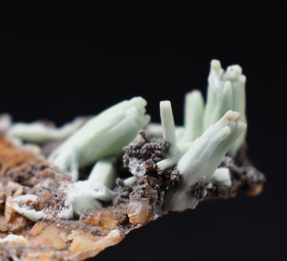 Rare Plumbogummite Cluster - Daoping Mine, China, Blue-Green Pseudomorphs after Pyromorphite - 12 grams