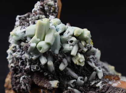 Rare Plumbogummite Cluster - Daoping Mine, China, Blue-Green Pseudomorphs after Pyromorphite - 52 grams