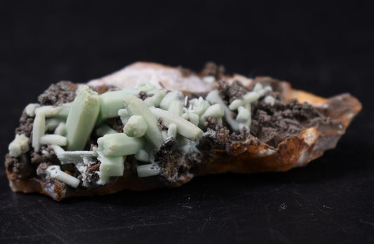 Rare Plumbogummite Cluster - Daoping Mine, China, Blue-Green Pseudomorphs after Pyromorphite - 20 grams