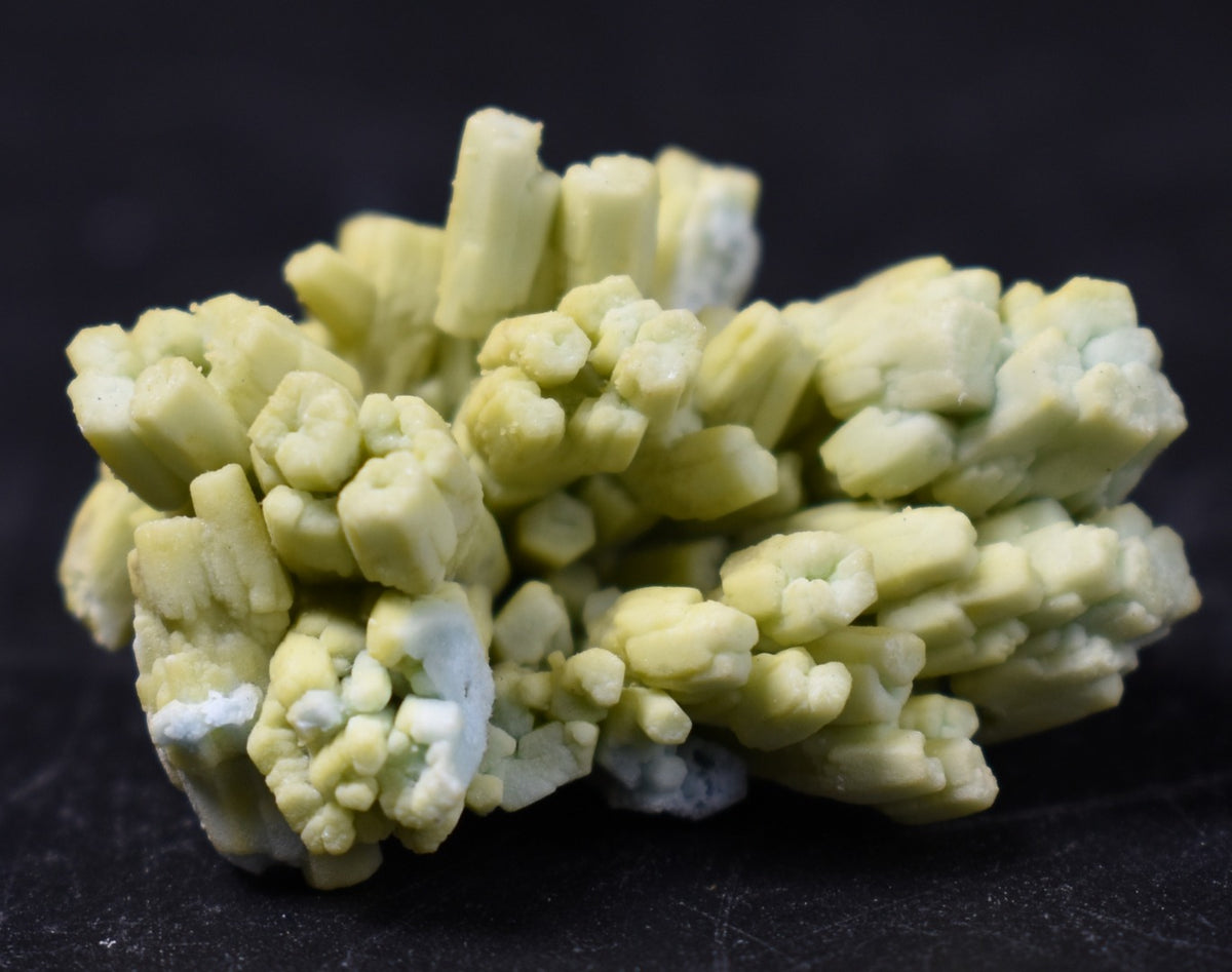 Rare Plumbogummite Cluster - Daoping Mine, China, Blue-Green Pseudomorphs after Pyromorphite - 17 grams