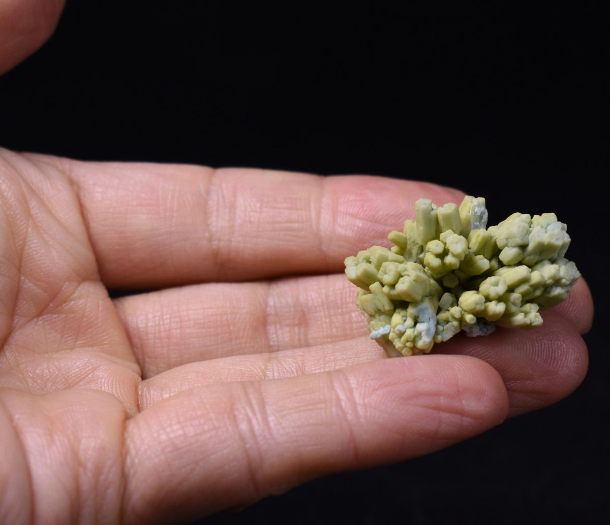 Rare Plumbogummite Cluster - Daoping Mine, China, Blue-Green Pseudomorphs after Pyromorphite - 17 grams