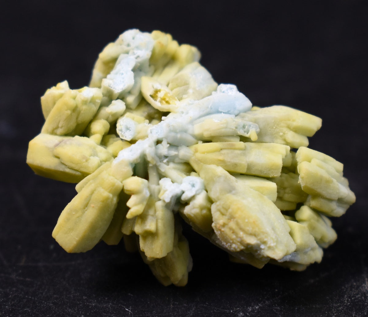 Rare Plumbogummite Cluster - Daoping Mine, China, Blue-Green Pseudomorphs after Pyromorphite - 17 grams