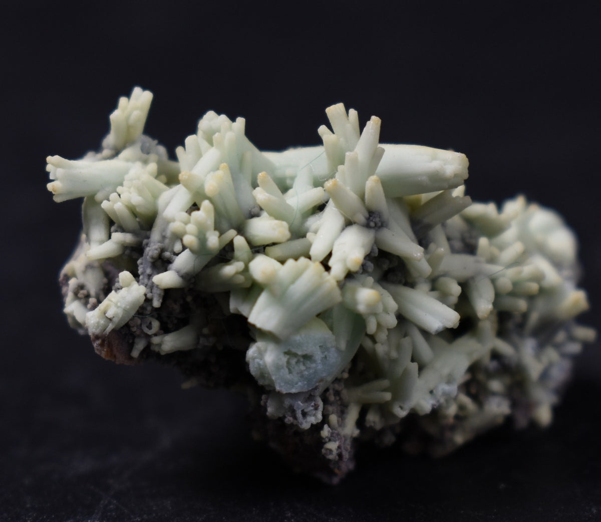 Rare Plumbogummite Cluster - Daoping Mine, China, Blue-Green Pseudomorphs after Pyromorphite - 11 grams