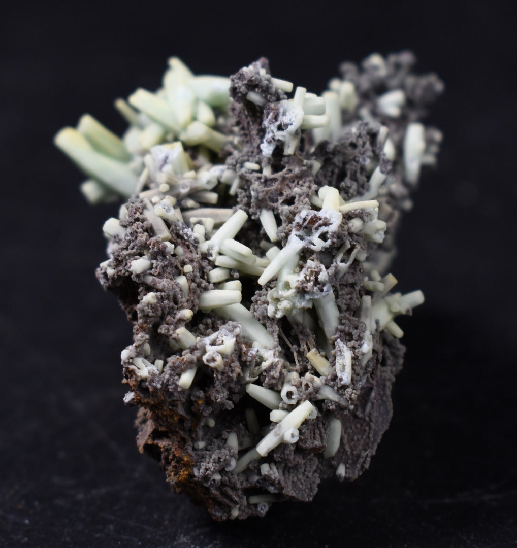 Rare Plumbogummite Cluster - Daoping Mine, China, Blue-Green Pseudomorphs after Pyromorphite - 21 grams