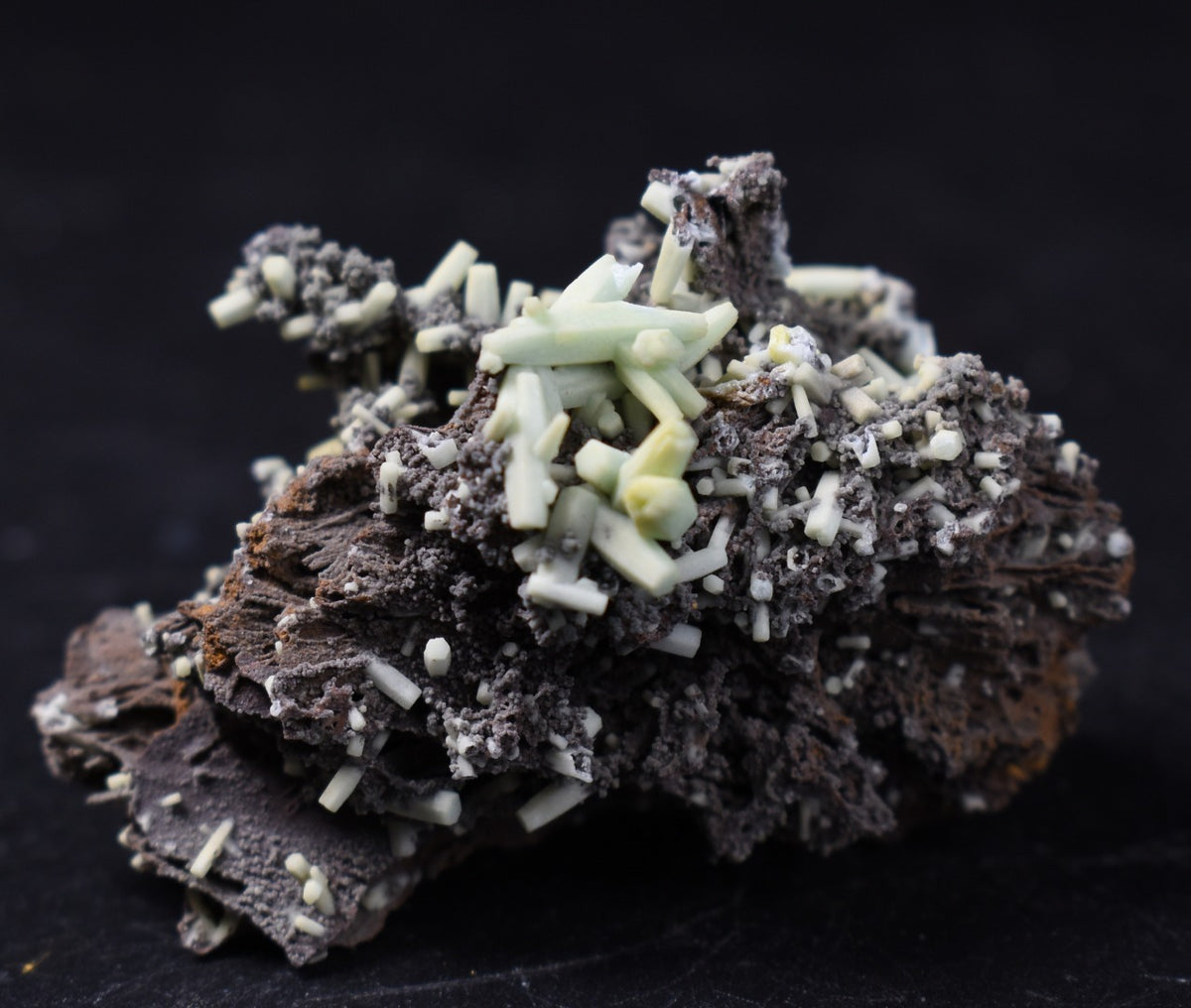 Rare Plumbogummite Cluster - Daoping Mine, China, Blue-Green Pseudomorphs after Pyromorphite - 21 grams