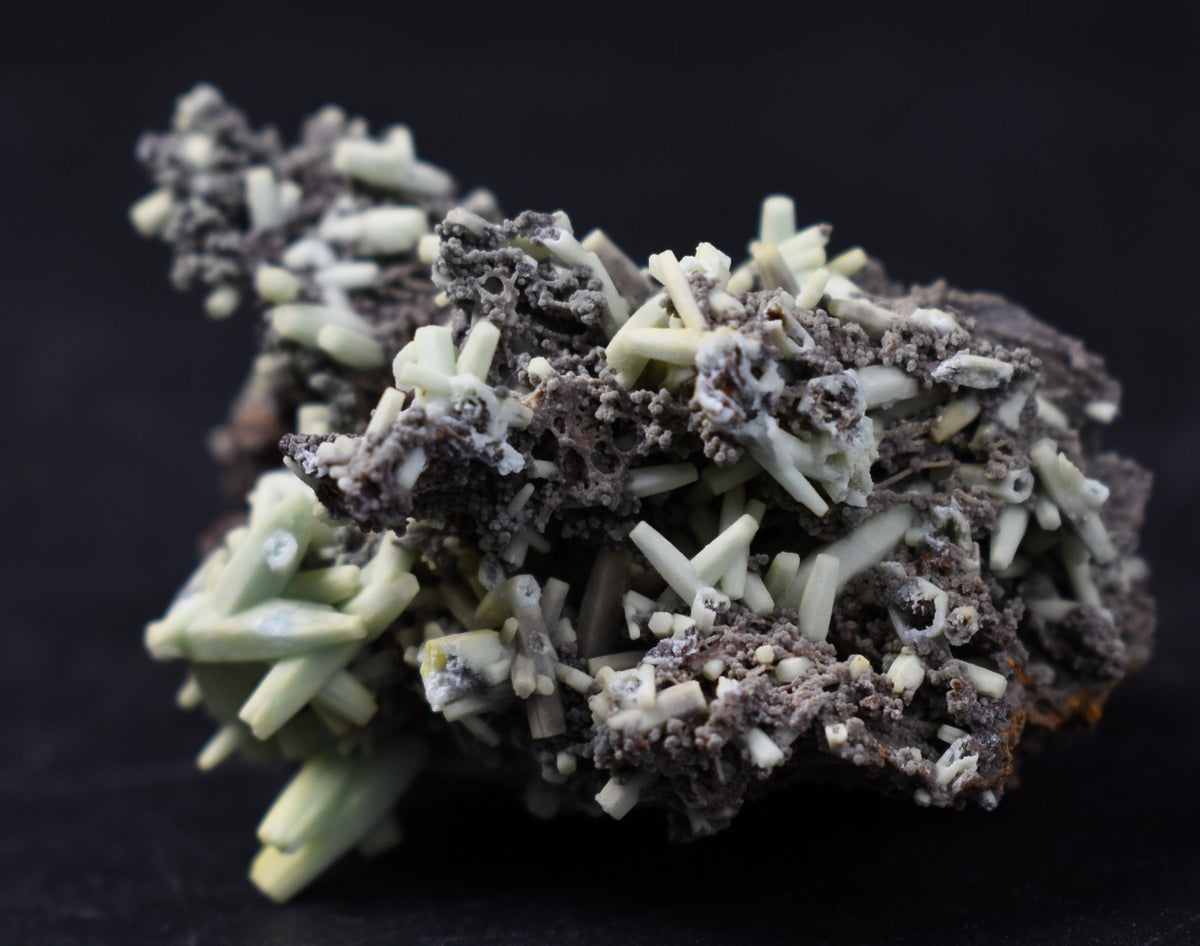 Rare Plumbogummite Cluster - Daoping Mine, China, Blue-Green Pseudomorphs after Pyromorphite - 21 grams