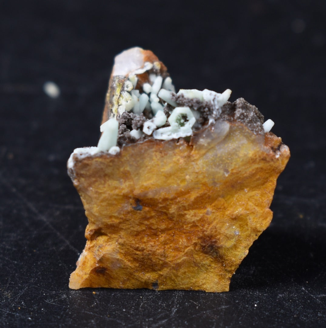 Rare Plumbogummite Cluster - Daoping Mine, China, Blue-Green Pseudomorphs after Pyromorphite - 14 grams