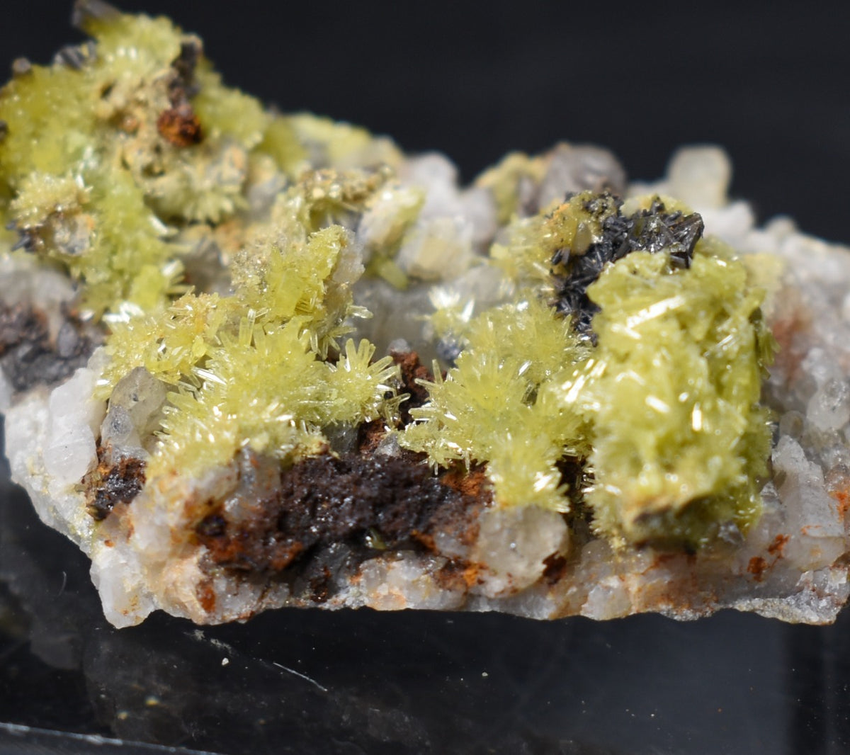 Lustrous Apple Green & Brown Pyromorphite Crystal - Daoping Mine, China - Rare - 14.2 grams