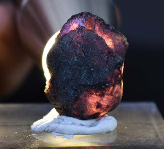Natural Alexandrite / Chrysoberyl Rough Crystal from Brazil | Rare Colour Change Alexandrite Specimen - 1 PC - 38CT