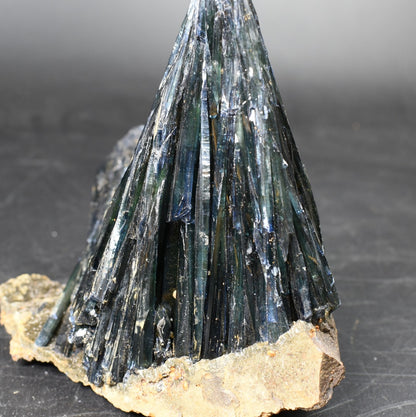 Large Rare Vivianite Crystal from Brazil - Deep Blue-Green Prismatic Blades, Brazilian Vivianite Specimen, Collector Mineral - 453g - #01