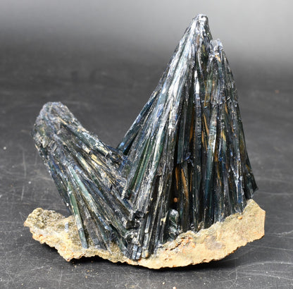 Large Rare Vivianite Crystal from Brazil - Deep Blue-Green Prismatic Blades, Brazilian Vivianite Specimen, Collector Mineral - 453g - #01