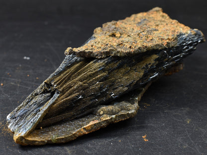 Large Rare Vivianite Crystal from Brazil - Deep Blue-Green Prismatic Blades, Brazilian Vivianite Specimen, Collector Mineral - 624g - #02