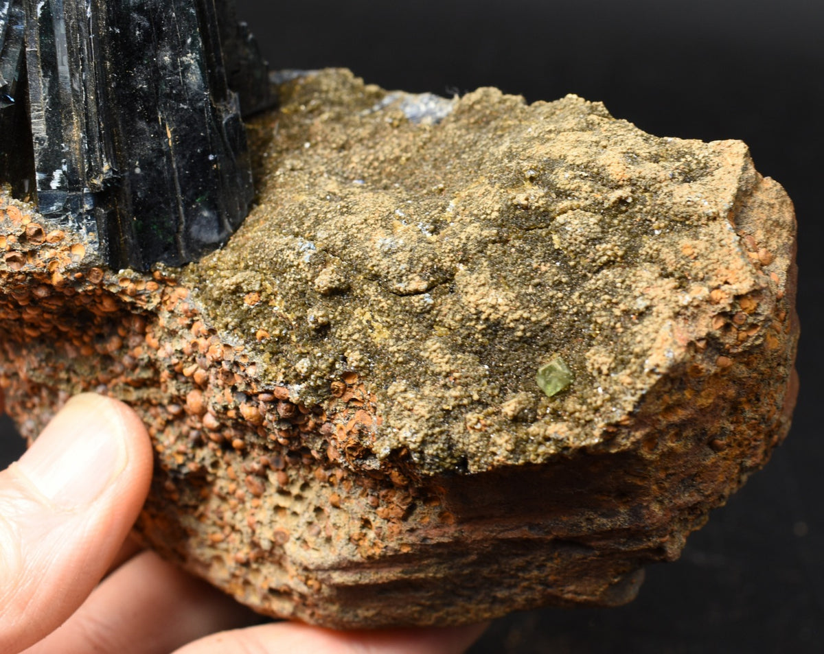 Large Rare Vivianite Crystal from Brazil - Deep Blue-Green Prismatic Blades, Brazilian Vivianite Specimen, Collector Mineral - 695g - #06