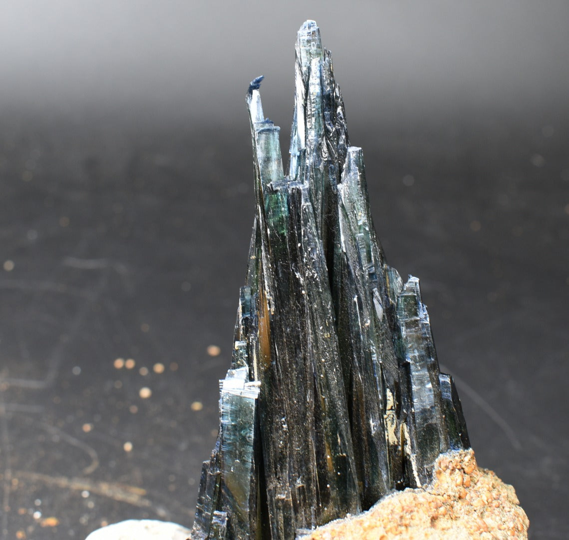 Large Rare Vivianite Crystal from Brazil - Deep Blue-Green Prismatic Blades, Brazilian Vivianite Specimen, Collector Mineral - 695g - #06