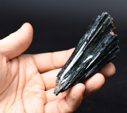 Rare Vivianite Crystal from Brazil - Deep Blue-Green Prismatic Blades, Brazilian Vivianite Specimen, Collector Mineral - 90g - #09