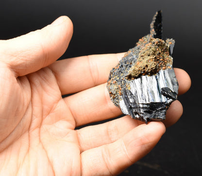 Rare Vivianite Crystal from Brazil - Deep Blue-Green Prismatic Blades, Brazilian Vivianite Specimen, Collector Mineral - 57g - #10